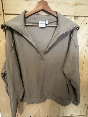 torrid Olive-Tone Fleece Pullover